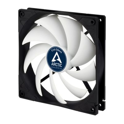 ARCTIC F14 Silent Számítógép ház Ventilátor 14 cm Fekete, Fehér