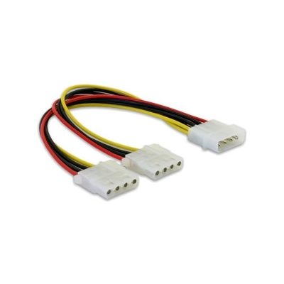 DeLOCK Y-Cable Power > 2x 4pin Molex 0,11 M