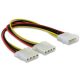 DeLOCK Y-Cable Power > 2x 4pin Molex 0,11 M