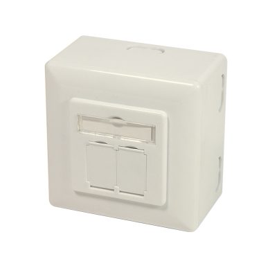 LogiLink NP0006A csatlakozóaljzat 2 x RJ-45 Fehér