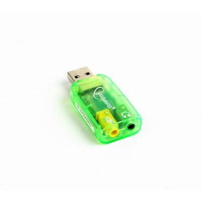 Gembird SC-USB-01 csatlakozó átlakító 3,5 mm-es Zöld