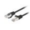 Lanberg PCF6-20CC-0300-BK hálózati kábel Fekete 3 M Cat6 F/UTP (FTP)