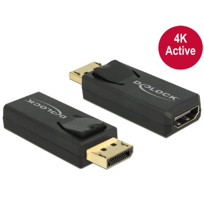 DeLOCK 65573 csatlakozó átlakító Displayport 1.2 HDMI Fekete