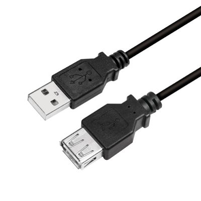 LogiLink CU0012B USB kábel USB 2.0 5 M USB A Fekete