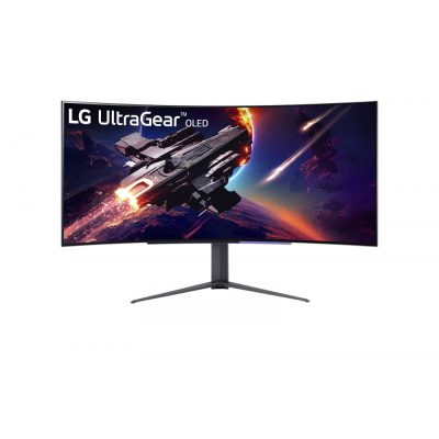 LG 45GR95QE-B számítógép monitor 113 cm (44.5") 3440 x 1440 pixelek Wide Quad HD OLED Fekete