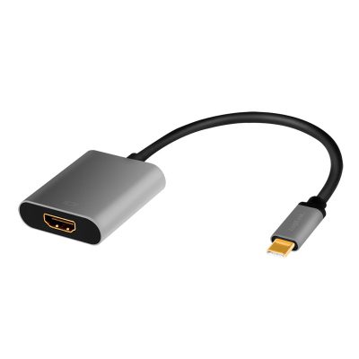 LogiLink CUA0103 csatlakozó átlakító USB 3.2 Gen1 Type-C HDMI-A Fekete, Szürke